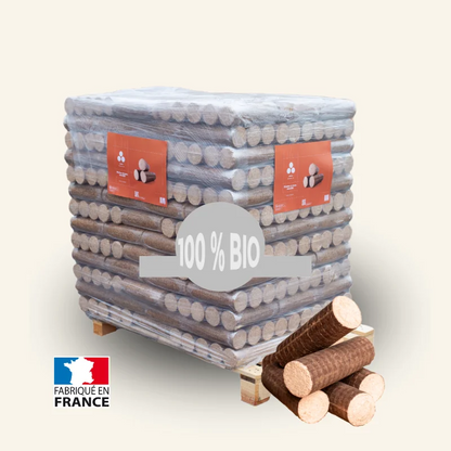 Wooday Komfort-Holzbriketts – Palette mit 96 Packungen