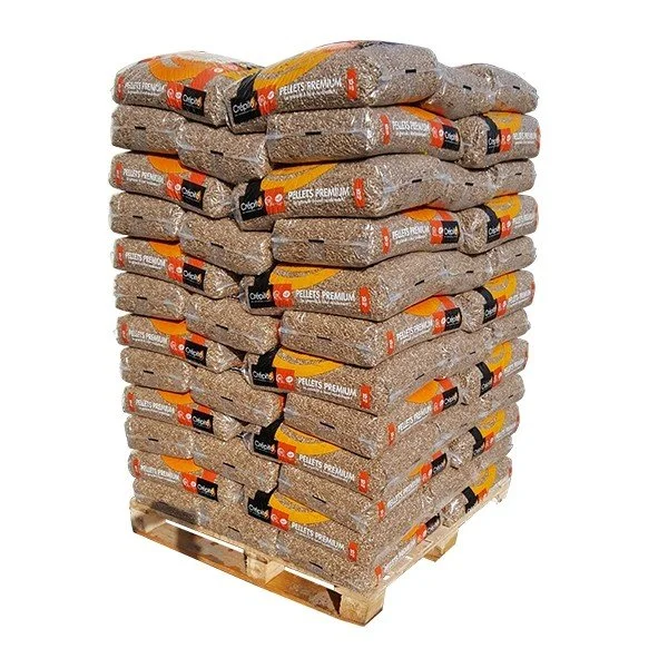 CRÉPITO Holzpellets – ½ Palette mit 36 Säcken à 15 kg